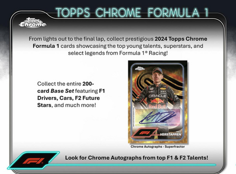 PRE-ORDER 2024 Topps Chrome Formula 1 Racing Hobby Box