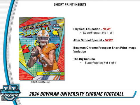 2024 Bowman Chrome University Football (Monster) Mega Box