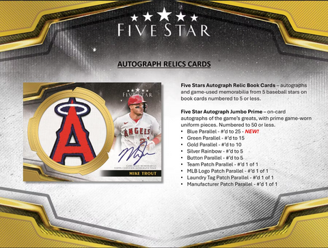 2024 Topps Five Star Baseball Hobby Box