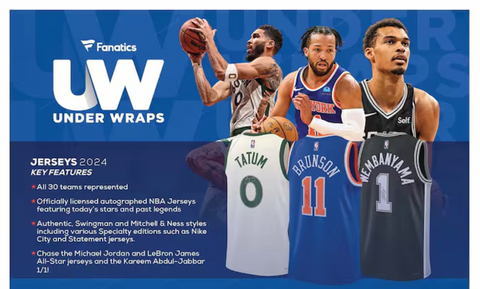 2024 Under Wraps Autographed NBA Jersey Single Mystery Box