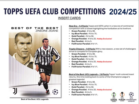 2024/25 Topps UEFA Club Competitions Soccer Hobby Box