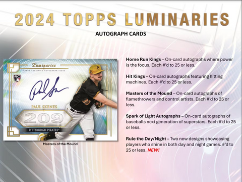 PRE-ORDER 2024 Topps Luminaries Baseball Hobby Box