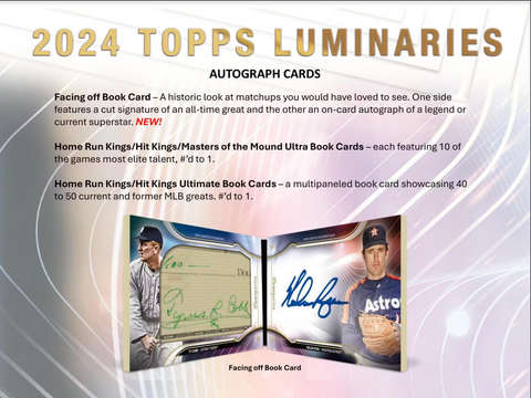 PRE-ORDER 2024 Topps Luminaries Baseball Hobby Box