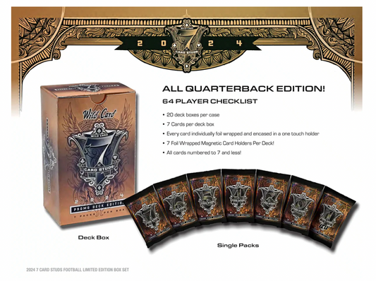 2024 Wild Card 7 Card Studs Metal All Quarterback Edition Football Hobby Box