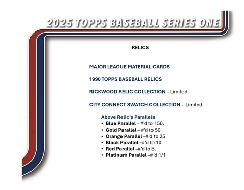 2025 Topps Series 1 Baseball Jumbo Box