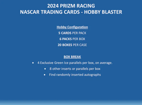 2024 Panini Prizm Racing Hobby Blaster Box