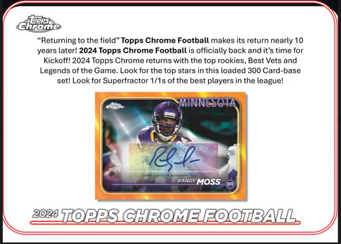 2024 Topps Chrome Football Mega Box