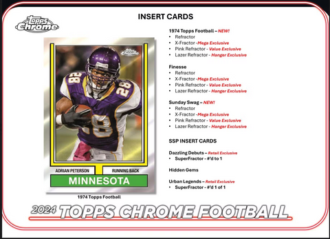 2024 Topps Chrome Football Mega Box