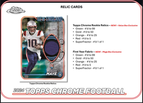 2024 Topps Chrome Football Mega Box