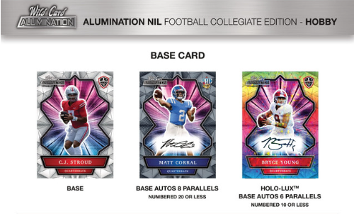 2022 Wild Card Alumination NIL Football Collegiate Edition Hobby Box