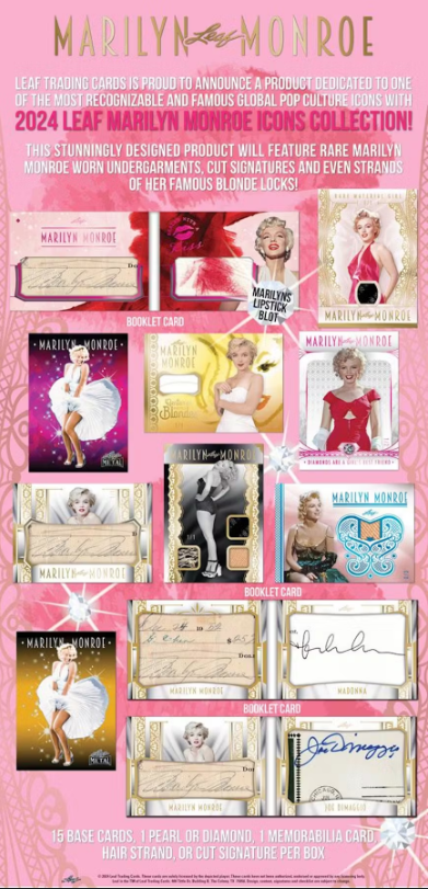 2024 Leaf Marilyn Monroe Icons Collection Box