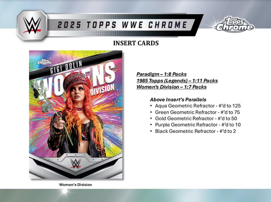 2025 Topps Chrome WWE Breaker's Delight Box