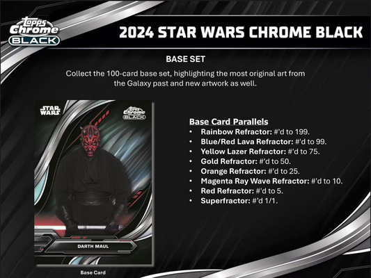 2024 Topps Star Wars Chrome Black Hobby Box