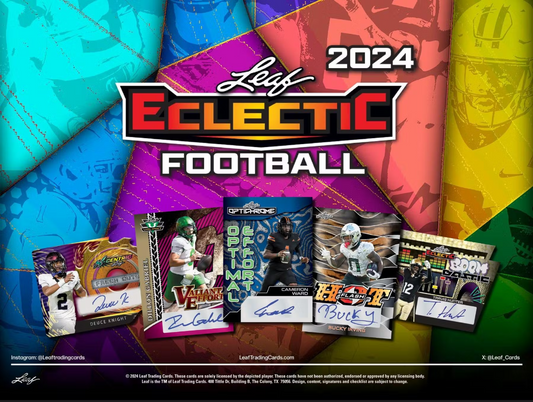 2024 Leaf Eclectic Football Jumbo Box