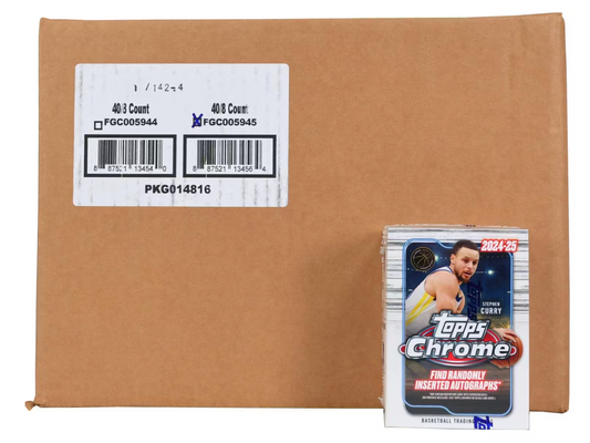 2024/25 Topps Chrome Basketball Blaster 40 Box Case