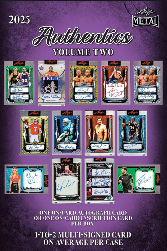 2025 Leaf Metal Authentics Volume 2 Hobby Box