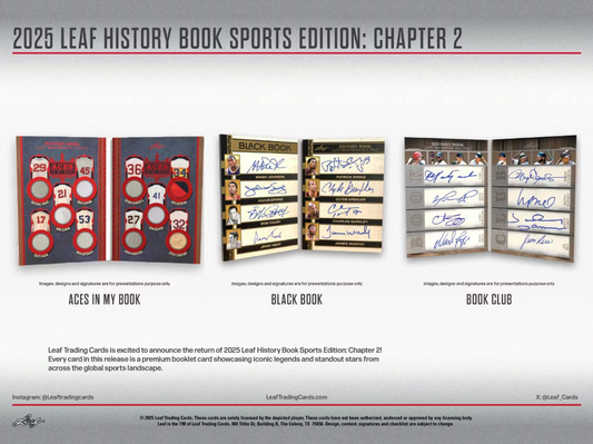 2025 Leaf History Book Sports Edition Chapter 2 Box