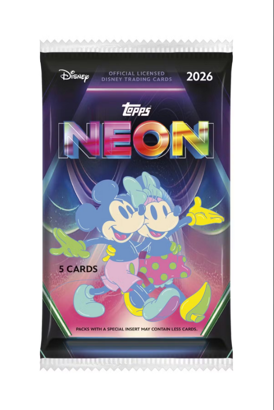 PRE-ORDER 2026 Topps Disney Neon Blaster Box
