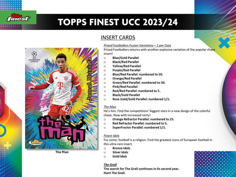 2023/24 Topps UEFA Club Competitions Finest Soccer Hobby Box