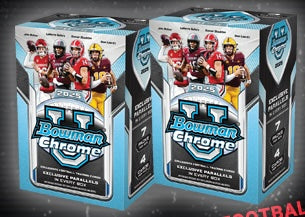 2025 Bowman Chrome University Football Blaster Box (2 Boxes)