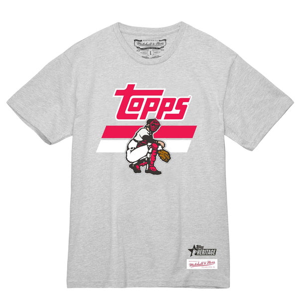 Topps Heritage Grey Stripe Catcher Tee