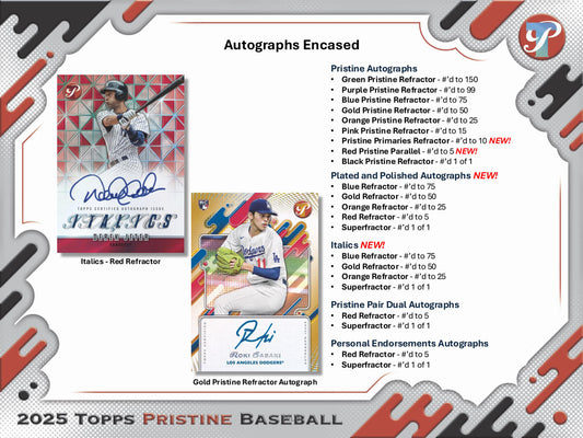 PRE-ORDER 2025 Topps Pristine Baseball Hobby Box