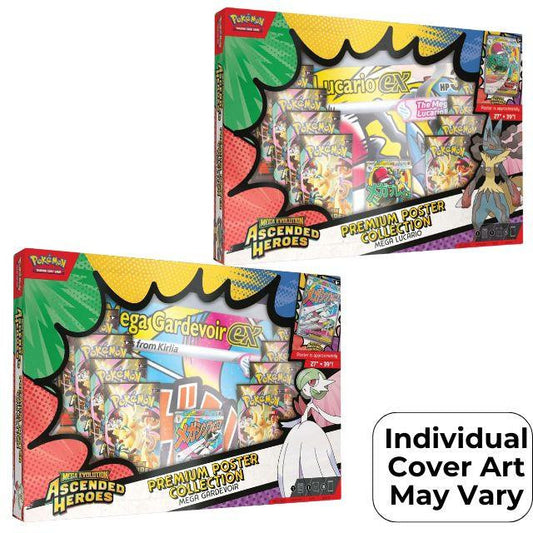 PRE-ORDER Pokemon Mega Evolution Ascended Heroes Premium Poster Collection (Random) Box