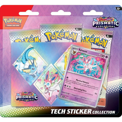 Pokemon Scarlet & Violet Prismatic Evolutions Tech Sticker Collection (Random)