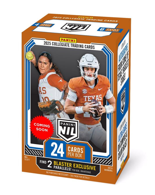 2025 Panini University of Texas NIL Trading Card Box Blaster