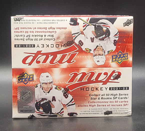 2021/22 Upper Deck MVP Hockey Retail Box