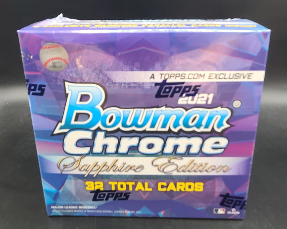 2021 Bowman Chrome Baseball Sapphire Edition Box