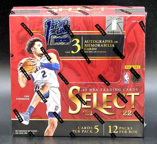 2021/22 Panini Select Basketball 1st Off The Line Hobby Box