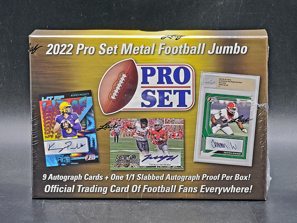 2022 Pro Set Metal Football Jumbo Box