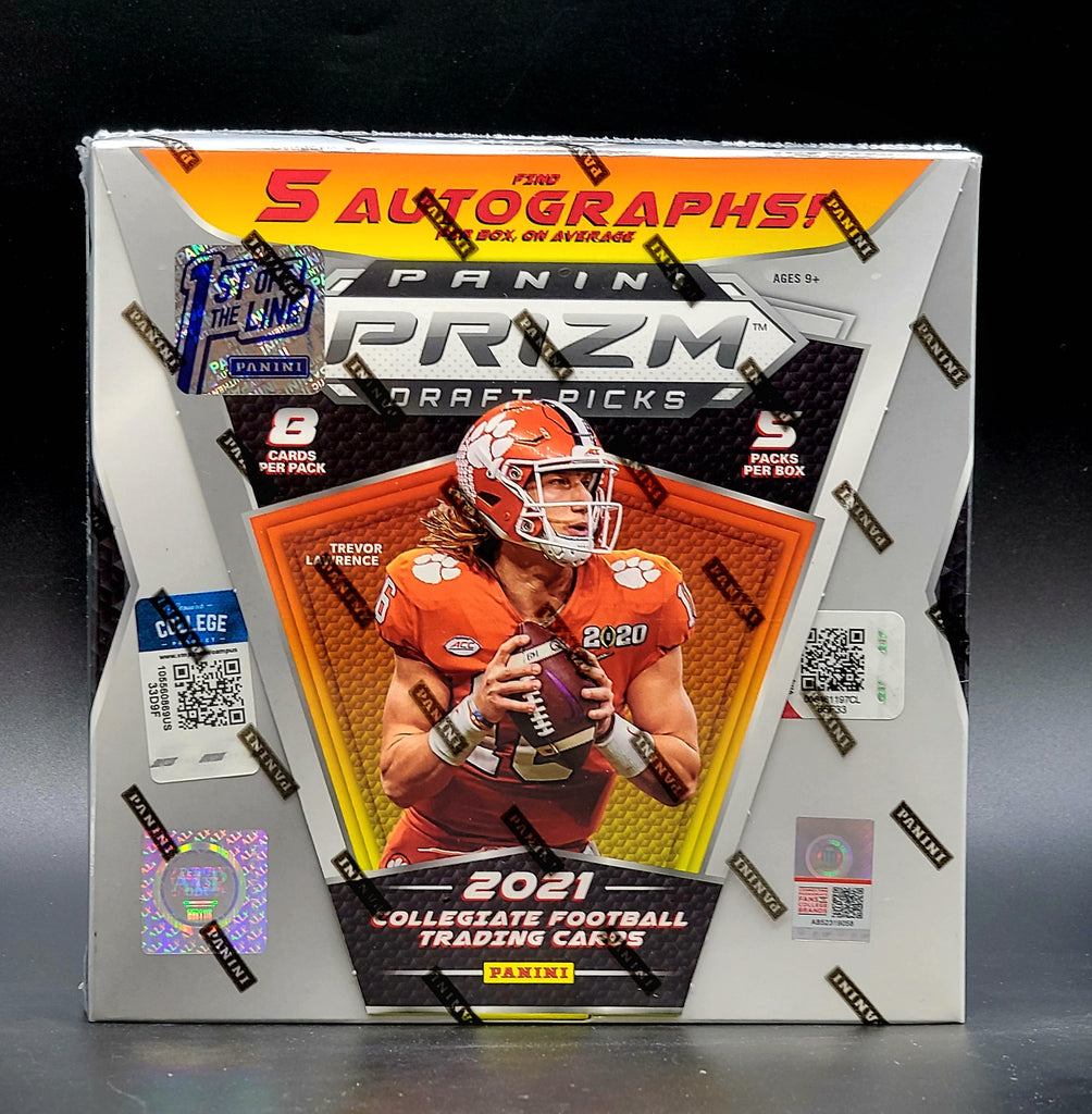 2021 Panini Prizm Collegiate Draft Picks Football 1st Off The Line Hobby Box